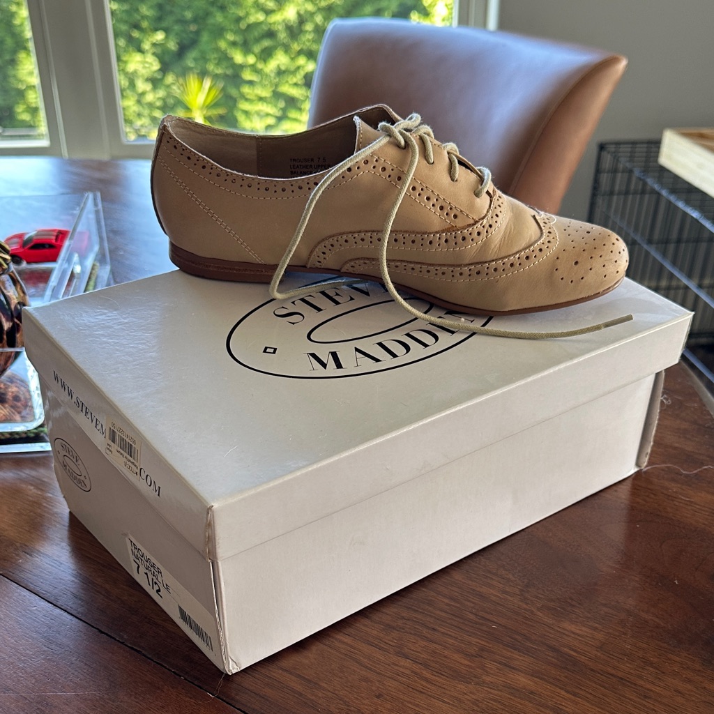 Steve Madden Light Brown Women’s Derby Shoes